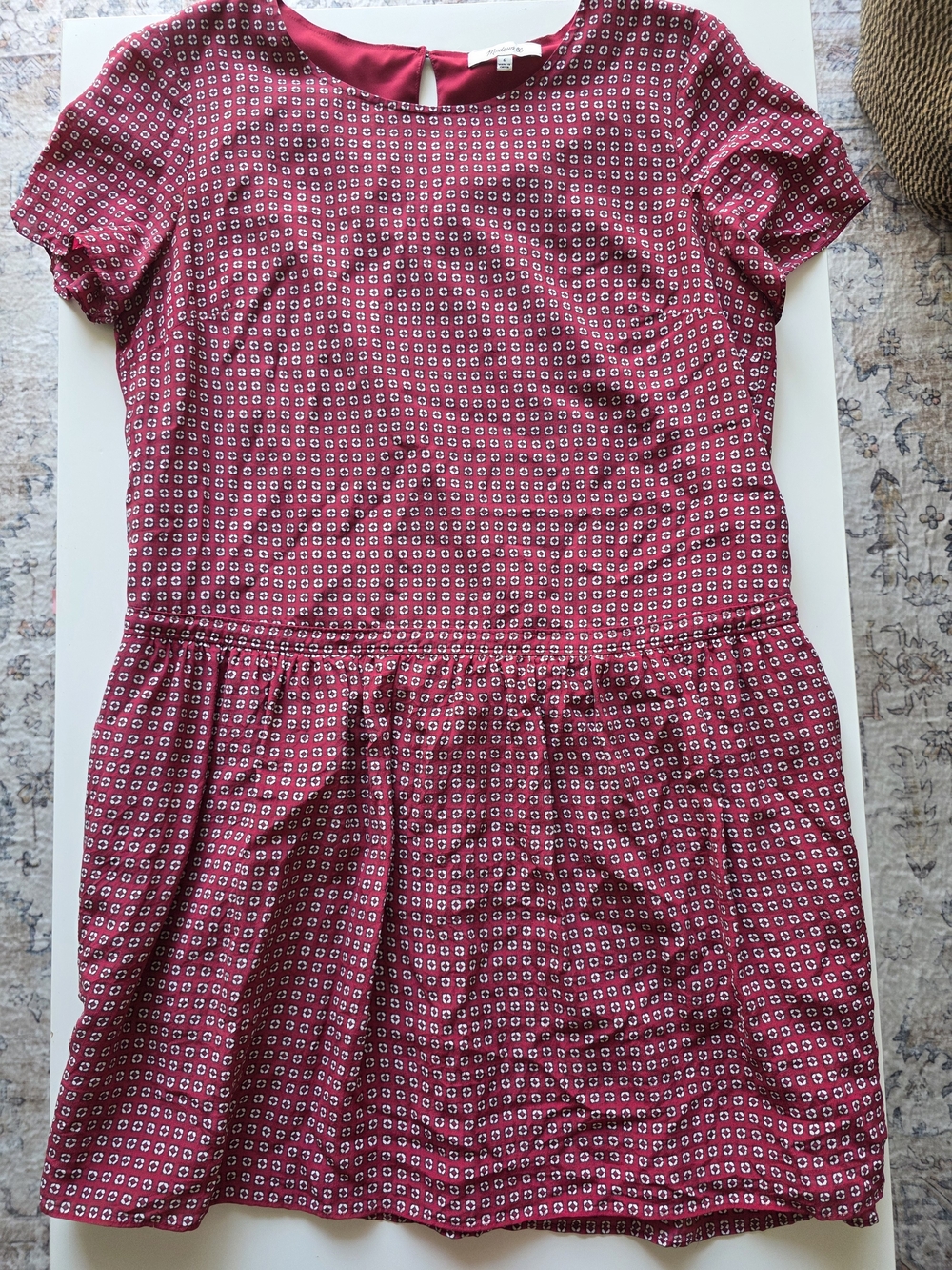 Madewell "Ascot Tile" Silk Dress